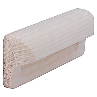 Siro Muschelgriff (L x B x H: 110 x 40 x 19 mm, Holz, Braun)