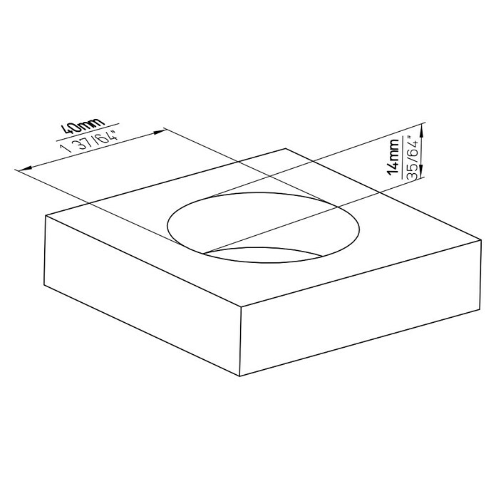 Siro Školjkasta ručka  (Ø x V: 50 x 16 mm, Srebrna, Čelik) | BAUHAUS