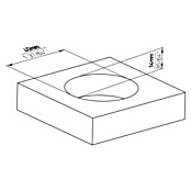 Siro Školjkasta ručka  (Ø x V: 50 x 16 mm, Srebrna, Čelik) | BAUHAUS