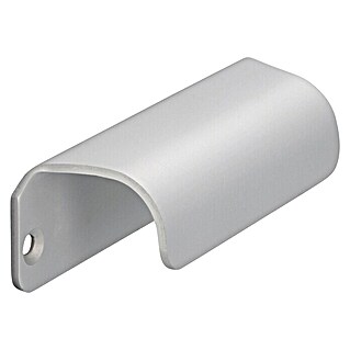 Siro Muschelgriff (90 x 25 x 27 mm, Silber, Aluminium)