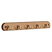 Siro Garderobna letev  (Do x Š x V: 300 x 36 x 38 mm, Število kaveljčkov: 5 kos, Rjava, Hrast) | 1188 - Garderoben | AAEE - Garderoben | AAE - Beschläge | AA - Eisenwaren | A - Eisenwaren | BAUHAUS