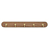 Siro Garderobna letev  (Do x Š x V: 300 x 36 x 38 mm, Število kaveljčkov: 5 kos, Rjava, Hrast) | 1188 - Garderoben | AAEE - Garderoben | AAE - Beschläge | AA - Eisenwaren | A - Eisenwaren | BAUHAUS