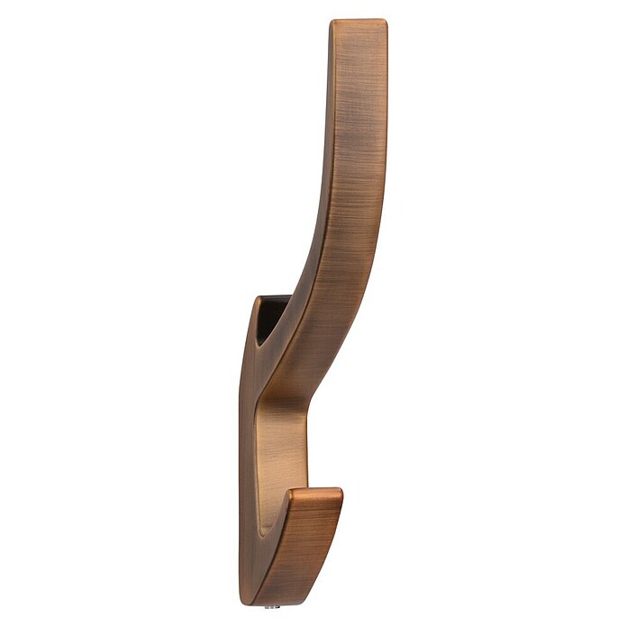 Siro Garderobenhaken 2432 (L x B x H: 150 x 15 x 71 mm, Anzahl Haken: 1 Stk., Braun, Stahl) | BAUHAUS