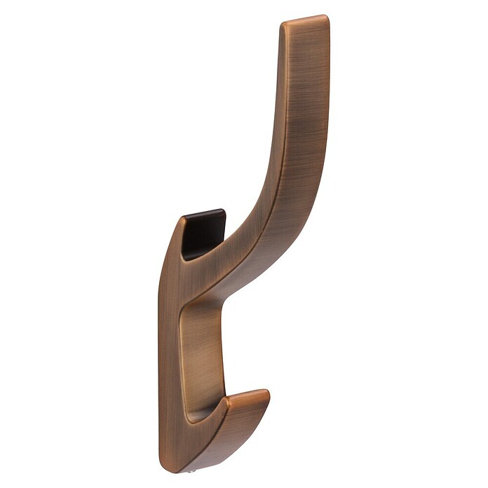Siro Garderobenhaken 2432 (L x B x H: 150 x 15 x 71 mm, Anzahl Haken: 1 Stk., Braun, Stahl) | BAUHAUS