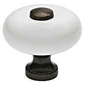 Siro Gumb za pohištvo  (Vrsta pohištvenega ročaja: Gumb, Ø x V: 31 x 30 mm, Porcelan, Bela/Rjava) | 1150 - Möbelknöpfe und Griffe | AAEB - Möbelbeschläge | AAE - Beschläge | AA - Eisenwaren | A - Eisenwaren | BAUHAUS