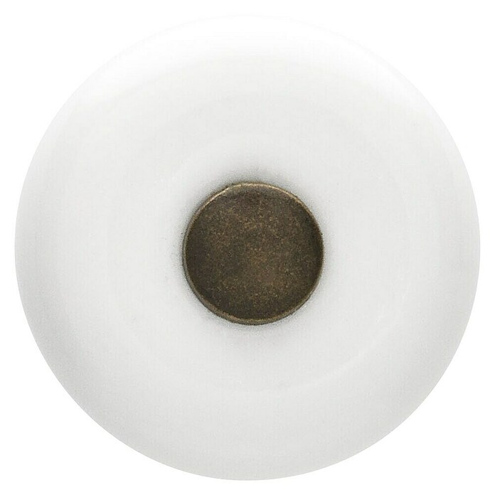 Siro Gumb za pohištvo  (Vrsta pohištvenega ročaja: Gumb, Ø x V: 31 x 30 mm, Porcelan, Bela/Rjava) | 1150 - Möbelknöpfe und Griffe | AAEB - Möbelbeschläge | AAE - Beschläge | AA - Eisenwaren | A - Eisenwaren | BAUHAUS