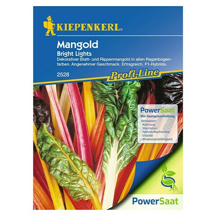 Kiepenkerl Profi-Line Gemüsesamen Mangold PowerSaat (Beta vulgaris var. vulgaris, Saatzeit: März, Erntezeit: Juni)