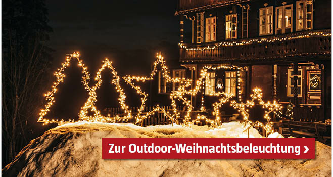 Außen Weihnachtsbeleuchtung