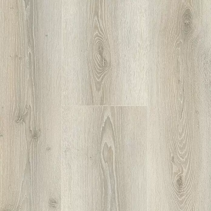 Parador Laminat Basic 600 - Eiche Askada weiß gekälkt, Landhausdiele, 1.285 x 243 x 8 mm - Heller Holzboden mit natürlicher Maserung und dezenten Ästen.