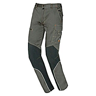 Industrial Starter Pantalones de trabajo Stretch Extreme (65% poliéster/32% algodón/3% spandex, Gris, XL)