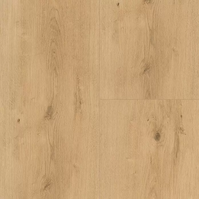 Parador Designboden Modular One - Eiche pure natur, Landhausdiele, 2.200 x 235 x 8 mm - Hellbrauner Bodenbelag in Holzoptik mit natürlicher Maserung und sichtbaren Ästen.
