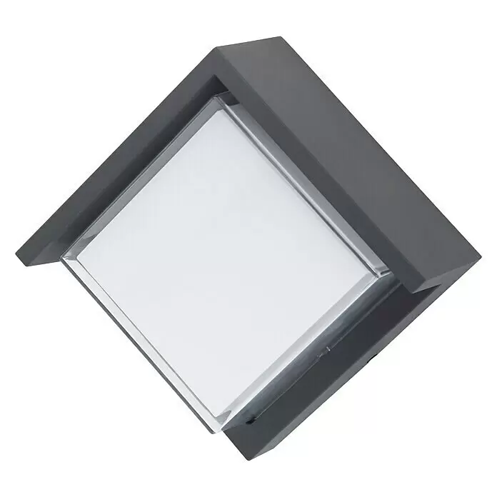 Globo LED-Außenwandleuchte Jalla - 12 W, Anthrazit, IP54 - Diagonale Ansicht