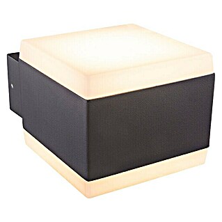 Globo LED-Außenwandleuchte SLICE (11,5 W, Anthrazit, IP44, B x H: 11 x 9 cm, Nicht Dimmbar)