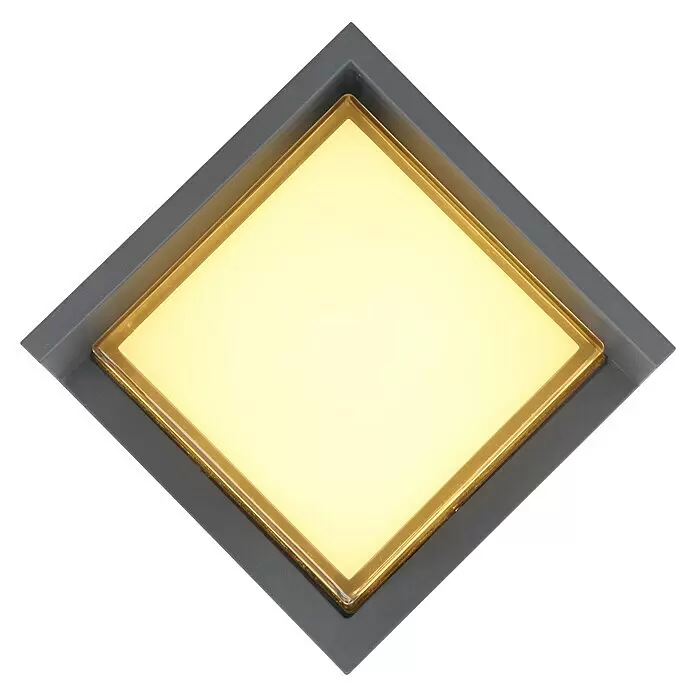 Globo LED-Außenwandleuchte Jalla - 12 W, Anthrazit, IP54 - Vorderansicht