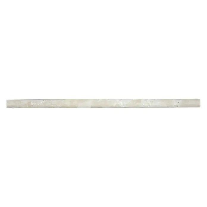 Fliesenbordüre Botticino PP 4131530,5 x 1,5 cm, Beige, Matt - Ein einzelner, länglicher Fliesenakzent in Beige mit einer leicht unregelmäßigen Textur, ideal für Badezimmer- oder Küchengestaltung.