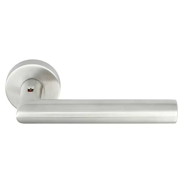 Diamond Doors Zimmertürgarnitur Moderna Smart2lock - Stärke Tür: 38 mm - 45 mm, Edelstahl, L-Form, Edelstahl matt, DIN Anschlag: Links, Passend für: Türen ohne Schlüssellochbohrung, Türen mit Schlüssellochbohrung benötigen zusätzlich eine Blindrosette - Diagonale Ansicht