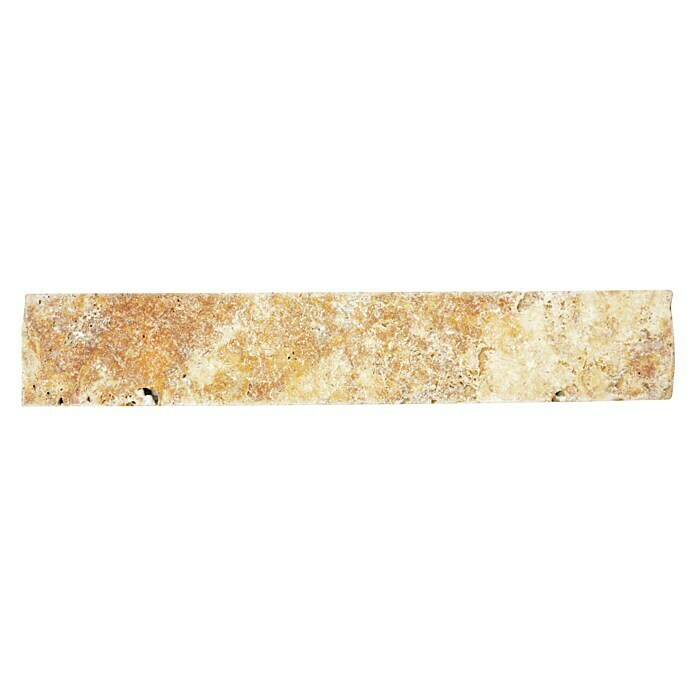 Sockelfliese Travertin SO 51470 (7 x 40,6 cm, Gold, Matt)