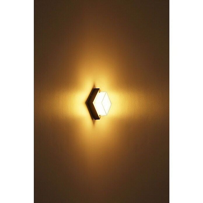Globo Vanjska zidna LED svjetiljka Jalla  (12 W, Siva, IP54) | BAUHAUS