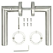 Diamond Doors Zimmertürgarnitur Moderna Smart2lock (Stärke Tür: 38 mm - 45 mm, Edelstahl, L-Form, DIN Anschlag: Rechts, Edelstahl) | BAUHAUS