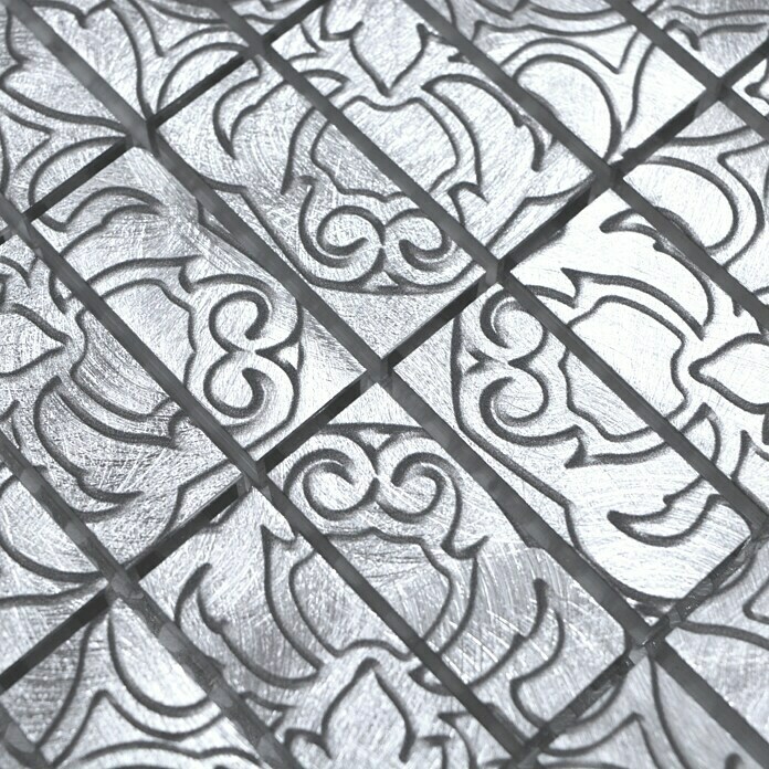 Mozaïektegel (30 x 30 cm, Aluminium)