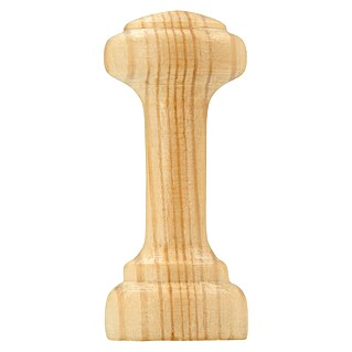 Siro Garderobenhaken (Ø x H: 22 x 50 mm, Braun, Holz, Glänzend)
