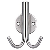 Siro Garderobenhaken (L x B x H: 100 x 77 x 36 mm, Edelstahl, Silber) | BAUHAUS