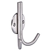 Siro Garderobenhaken (L x B x H: 100 x 77 x 36 mm, Edelstahl, Silber) | BAUHAUS