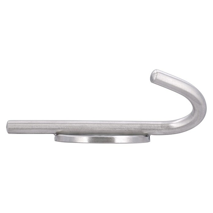 Siro Garderobenhaken (L x B x H: 100 x 77 x 36 mm, Edelstahl, Silber) | BAUHAUS