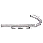 Siro Garderobenhaken (L x B x H: 100 x 77 x 36 mm, Edelstahl, Silber) | BAUHAUS