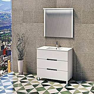 Mueble de lavabo Lanza (L x An x Al: 44,6 x 80 x 83,3 cm, Blanco)