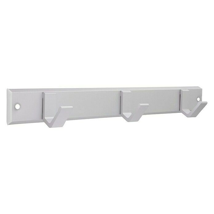 Siro Garderobenleiste (L x B x H: 332 x 44 x 47 mm, Anzahl Haken: 3 Stk., Silber, Aluminium) | BAUHAUS