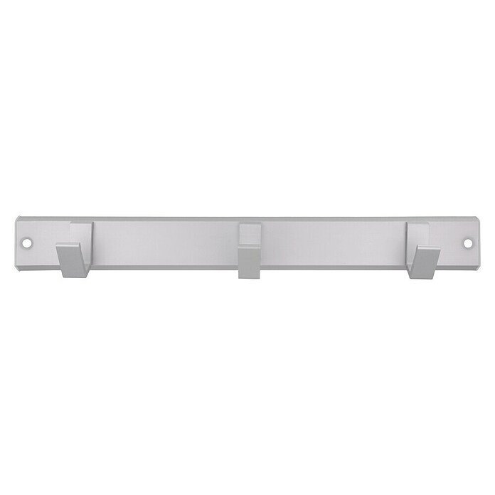 Siro Garderobenleiste (L x B x H: 332 x 44 x 47 mm, Anzahl Haken: 3 Stk., Silber, Aluminium) | BAUHAUS