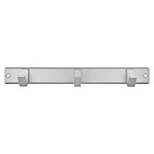 Siro Garderobenleiste (L x B x H: 332 x 44 x 47 mm, Anzahl Haken: 3 Stk., Silber, Aluminium) | BAUHAUS