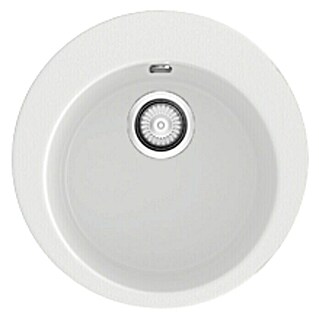 Poalgi Fregadero encastrable Zafiro (48 x 48 cm, Gelcoat, Blanco)