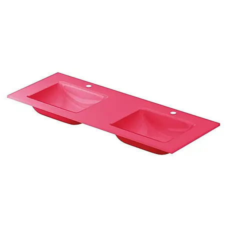 Lavabo doble Cristal