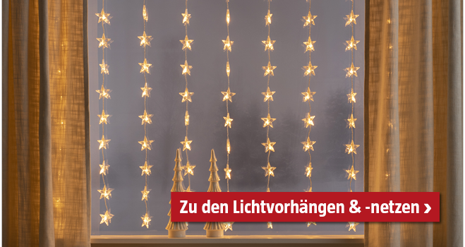 Lichtervorhänge & -netze