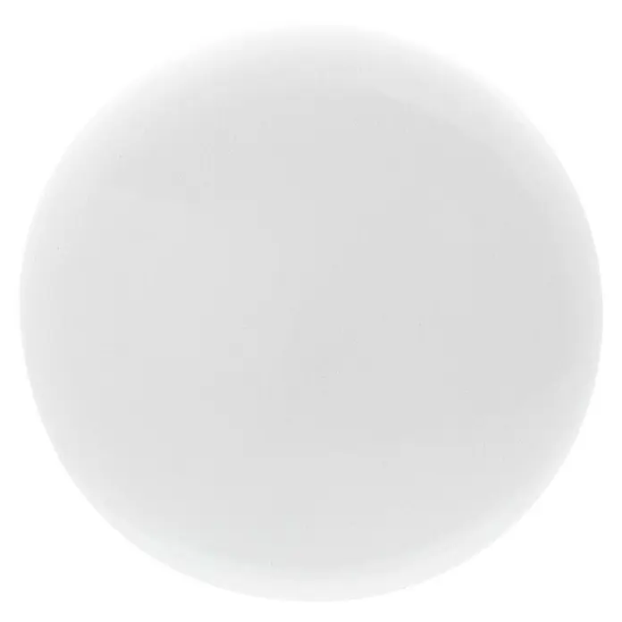 Siro Möbelknopf - Typ Möbelgriff: Knopf, Ø x H: 30 x 24 mm, Stahl, Weiß - Dieses Bild zeigt einen weißen, runden Klecks auf einem schwarzen Hintergrund. Es könnte sich um Farbe oder eine andere Flüssigkeit handeln.
