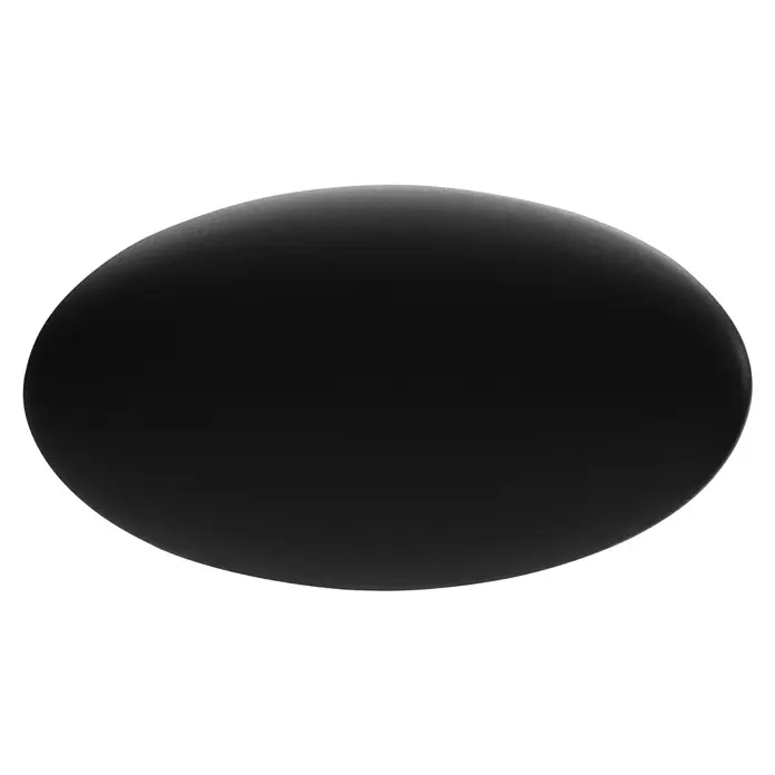 Siro Möbelknopf - Typ Möbelgriff: Knopf, L x B x H: 64 x 36 x 35 mm, Stahl, Schwarz - Elegantes, schwarzes und glänzendes Produkt, perfekt für stilvolle Präsentationen und moderne Designs.