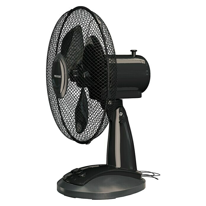 Proklima Stolni ventilator (Crna, Promjer: 30 cm, 40 W, 1.890 m³/h)