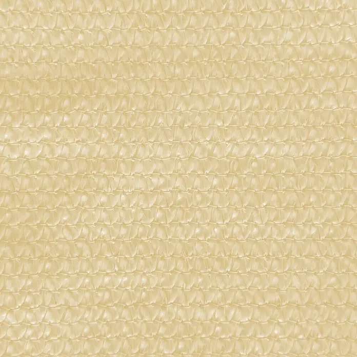 Windhager Sonnensegel Capri - L x B: 4 x 5 m, Champagner, Rechteckig - Detailaufnahme eines beigefarbenen Sonnensegels mit Textur, ideal für den Außenbereich, bietet Schatten und Schutz vor Sonne.