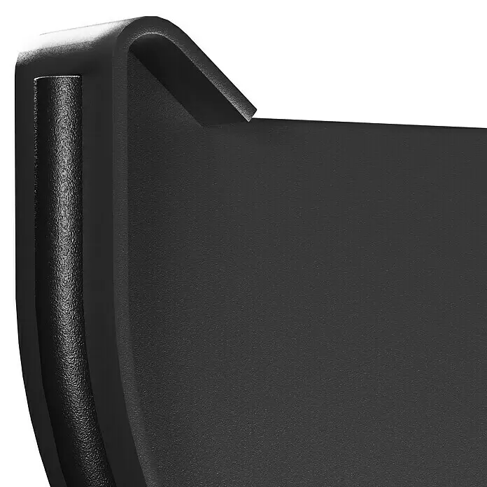 Marley Rinnenendstück - Nennweite: 100 mm, Kunststoff, Anthrazit-Metallic, Universal - Detailaufnahme
