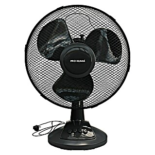 Proklima Stolni ventilator (Crne boje, 30 cm)