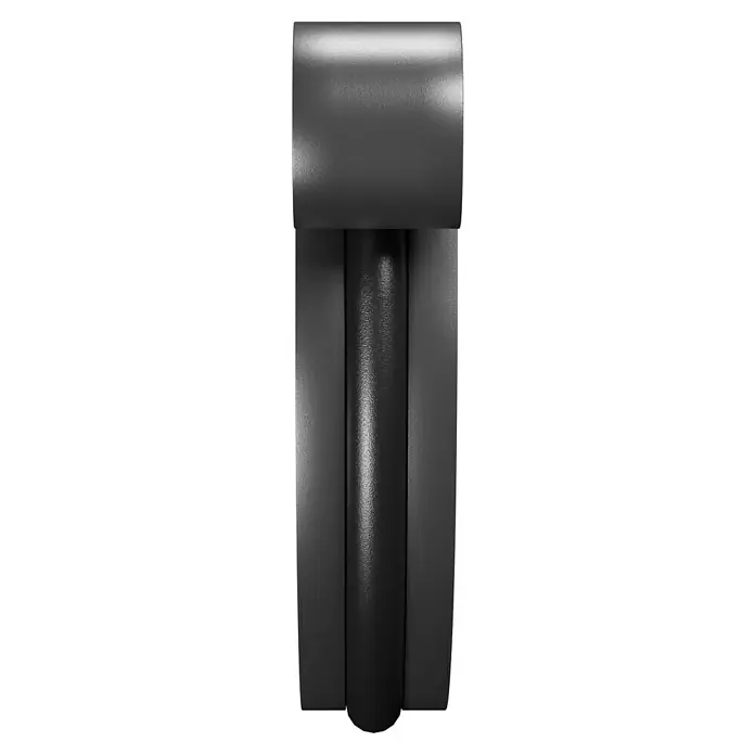 Marley Rinnenendstück - Nennweite: 100 mm, Kunststoff, Anthrazit-Metallic, Universal - Schwarze Lampe zur Wandmontage mit einer zylindrischen Form und einem kubischen Schirm für eine moderne Beleuchtung.