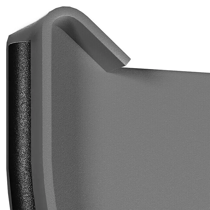 Marley Rinnenendstück - Nennweite: 100 mm, Kunststoff, Grau, Universal - Detailaufnahme