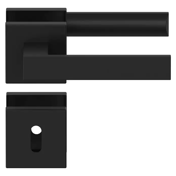 Diamond Doors Black Edition Zimmertürgarnitur Savannah - Stärke Tür: 40 mm - 45 mm, Sonstiges, Anthrazit, Buntbart