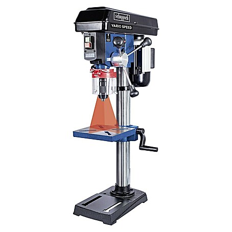 Scheppach Tischbohrmaschine DP19 Vario Gen. II (550 W, Spannweite Bohrfutter: 1,5 mm - 13 mm, Drehzahl: 440 U/min - 2 580 U/min)