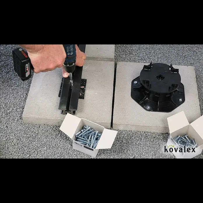Kovalex Betonschrauben Terrassenlager - Ø x L: 7,5 x 42 mm - Kovalex® Befestigungsschrauben