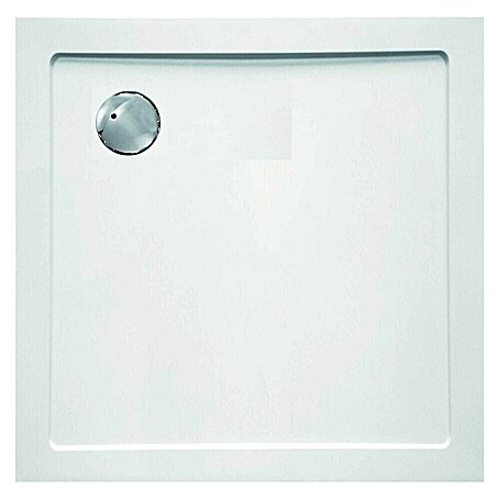 Sanotechnik Duschwanne SMC (L x B: 80 x 80 cm, Verbundwerkstoff, Weiß, Rechteckig)