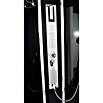 Sanotechnik Quickline Komplettdusche Trend (Gerade, 80 x 120 x 210 cm, Schwarz/Silbergrau)