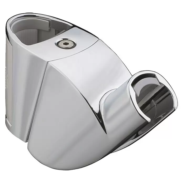 Hansgrohe Brausehalter Unica A - Kunststoff, Chrom - Verchromte Brausehalterung mit Sechskantschraube zur Befestigung eines Duschkopfes oder Schlauchs.